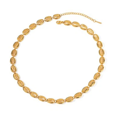 Ожерелье из нержавеющей стали с цепочкой-ракушкой