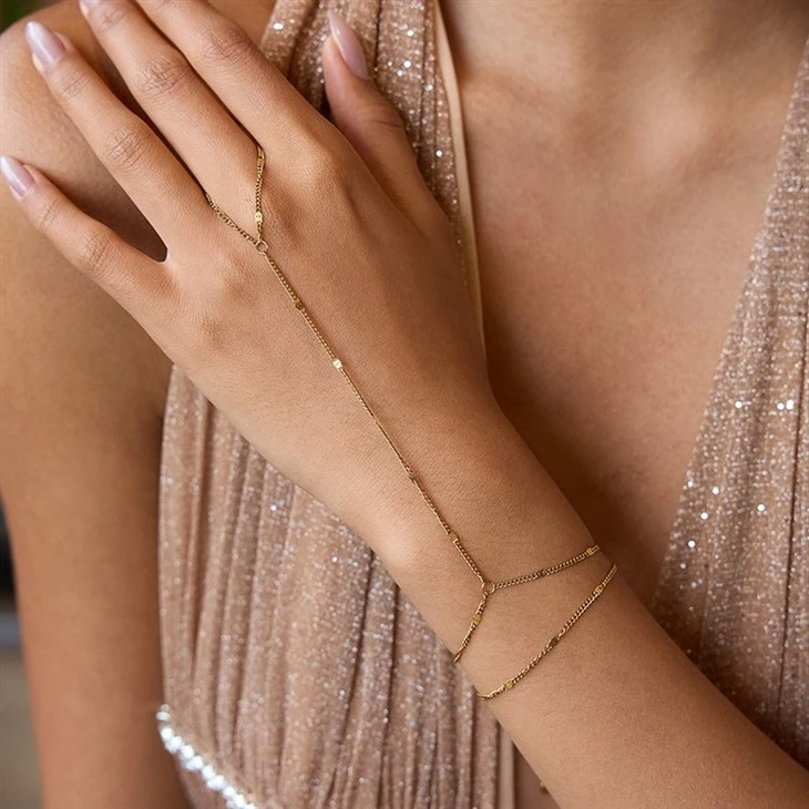Pearl Linked Finger Bracelet suppliers