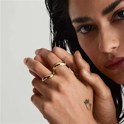 Кольцо «Жирная волна»