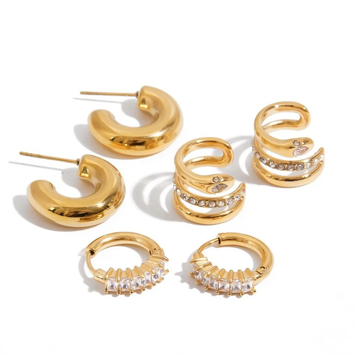 Stainless Steel Snake Earring Cuff high quality